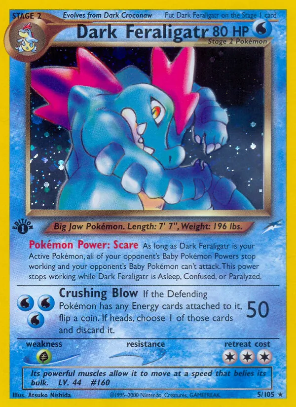 Dark Feraligatr Pokémon card