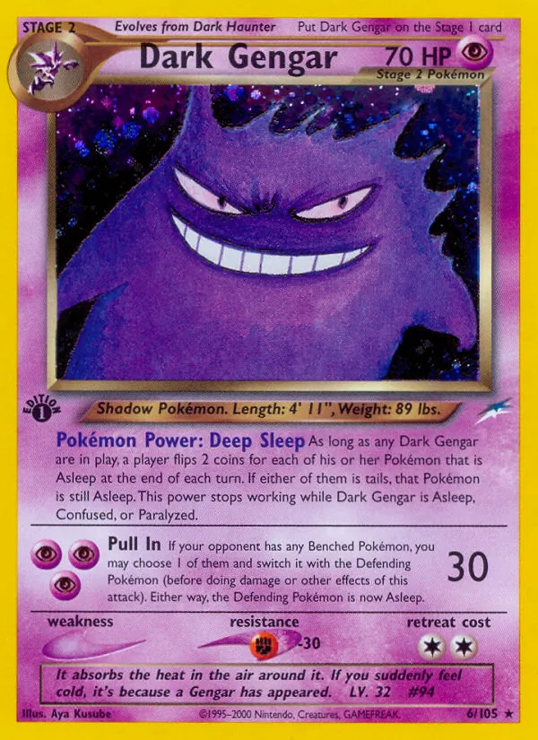 Dark Gengar Pokémon card