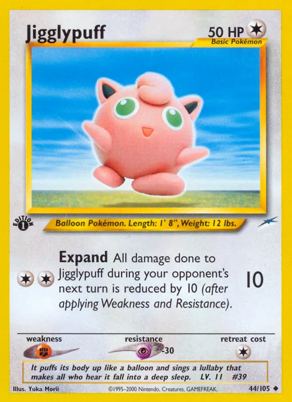 Jigglypuff Pokémon card