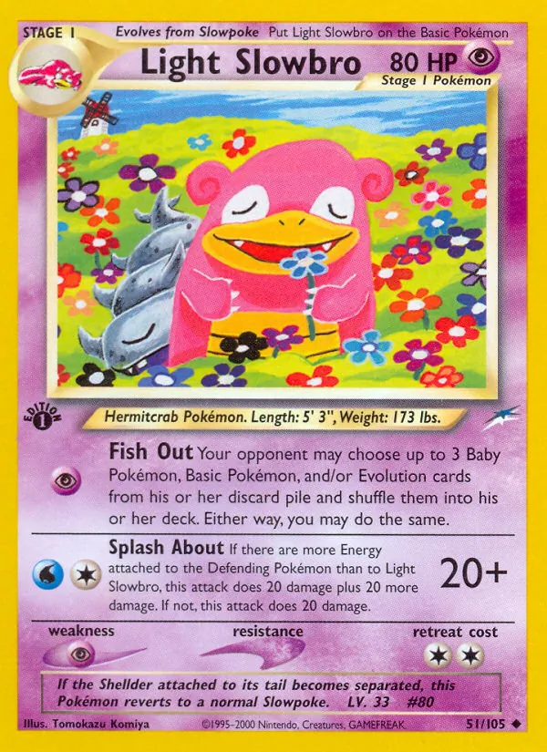 Light Slowbro Pokémon card