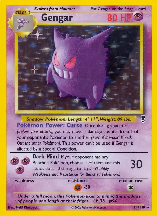 Gengar Pokémon card