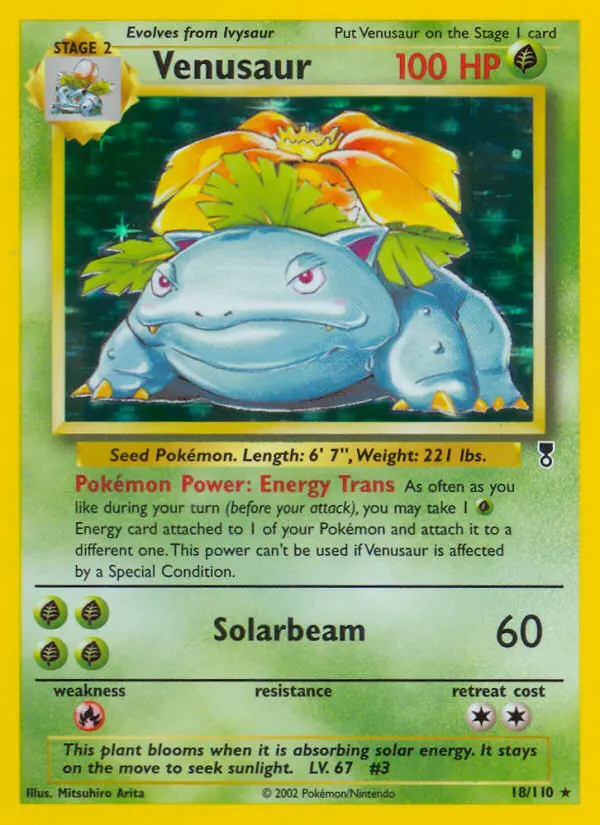 Venusaur Pokémon card