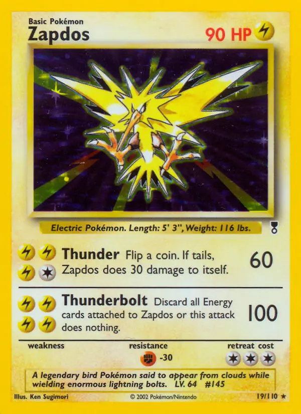Zapdos Pokémon card