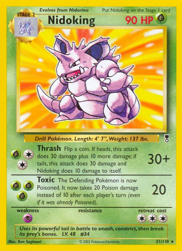 Nidoking Pokémon card