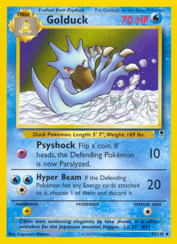 Golduck Pokémon card