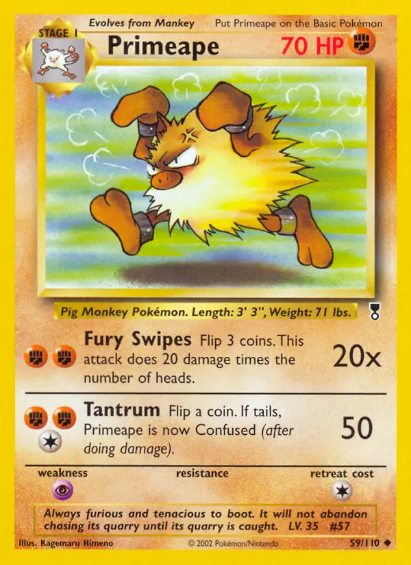 Primeape Pokémon card