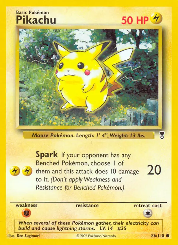 Pikachu Pokémon card