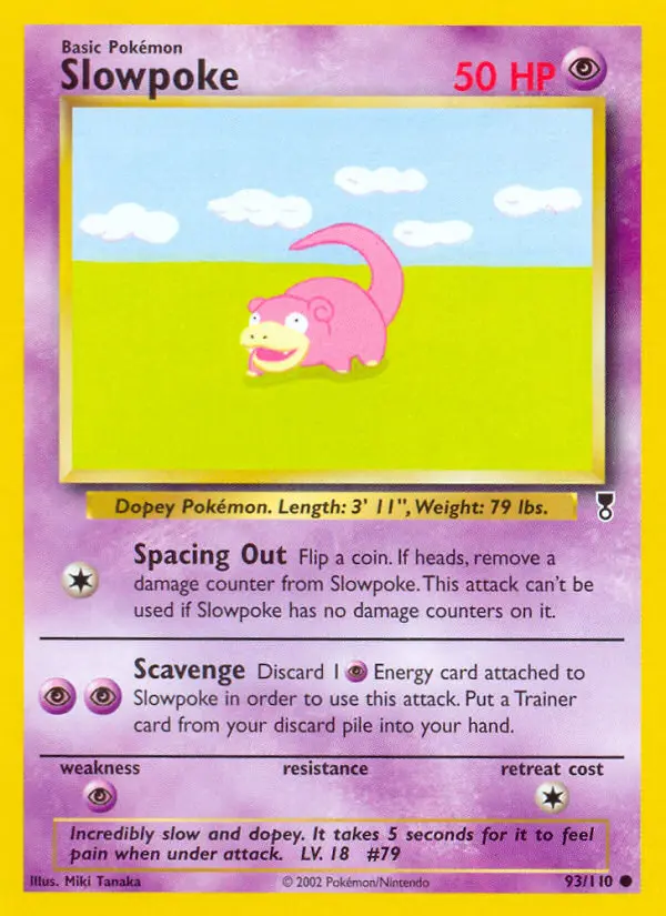Slowpoke Pokémon card