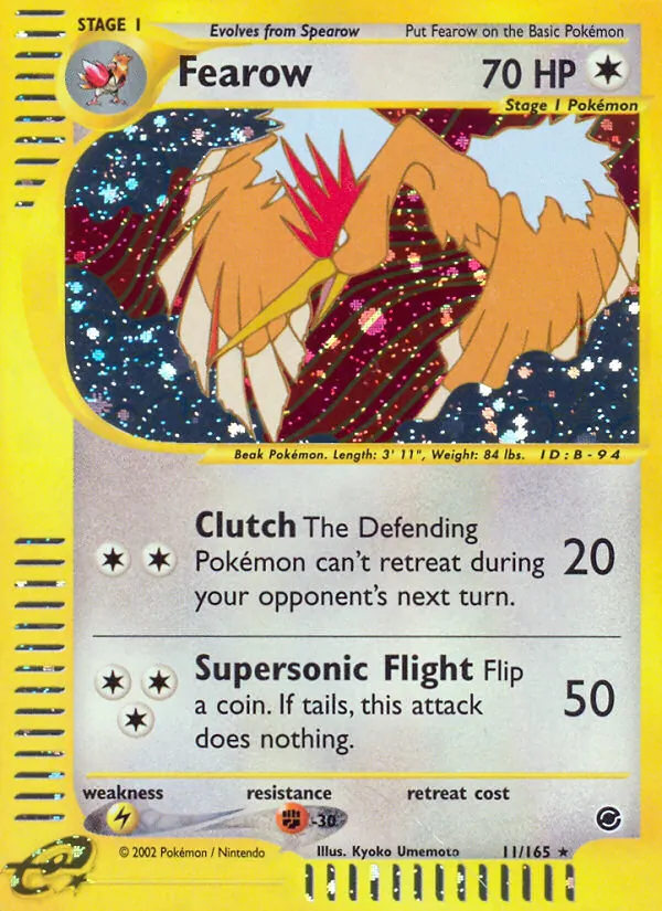 Fearow Pokémon card