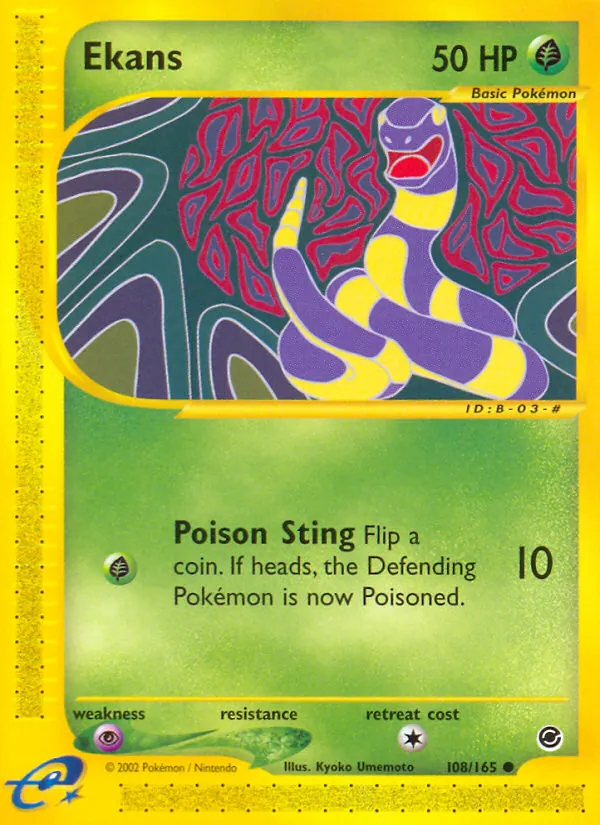 Ekans Pokémon card