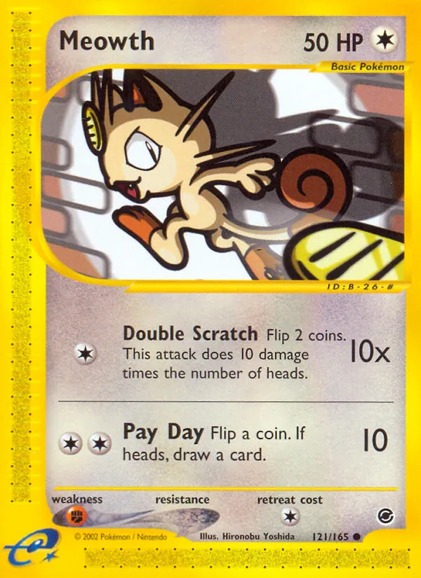 Meowth Pokémon card