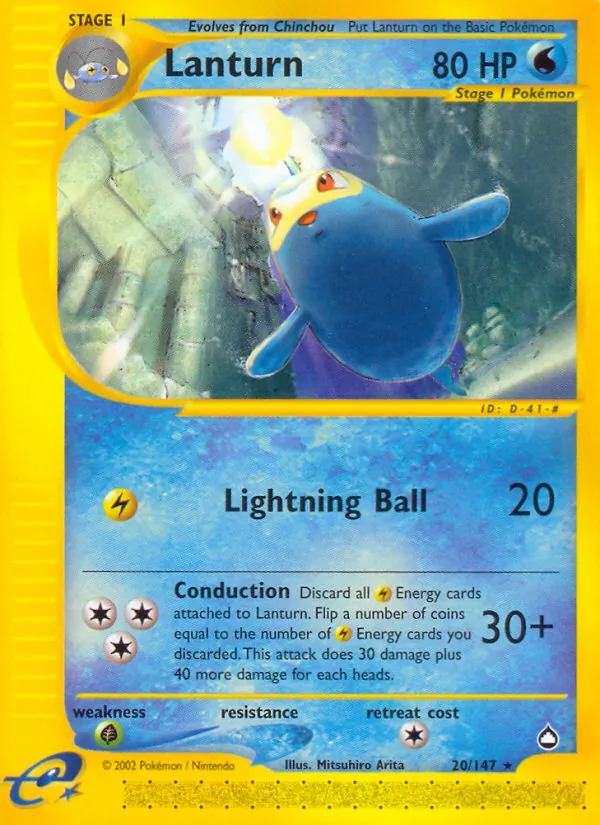Lanturn Pokémon card