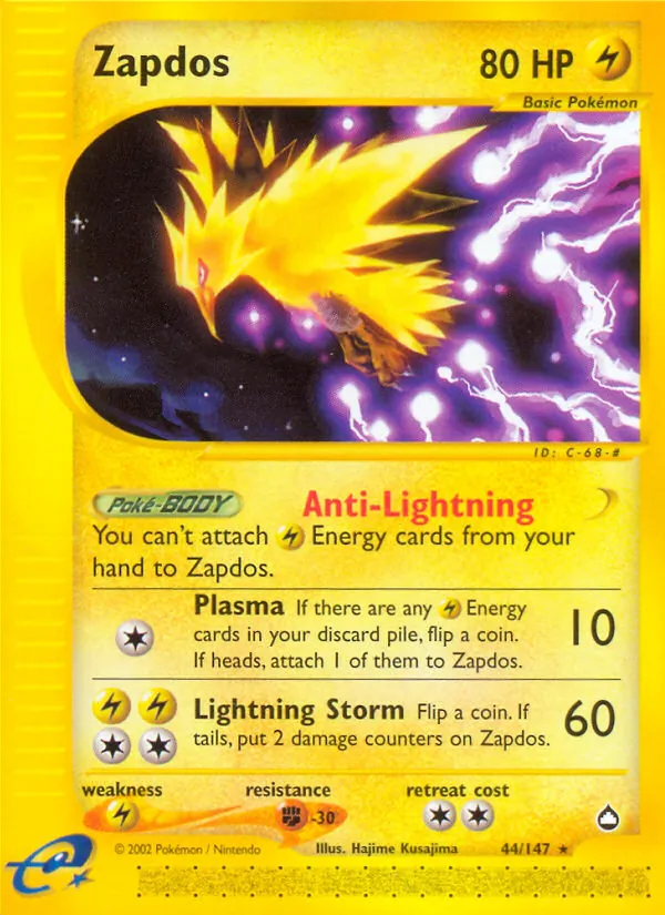 Zapdos Pokémon card