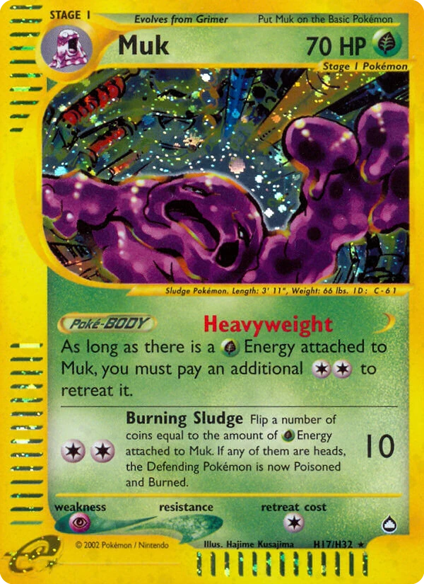Muk Pokémon card