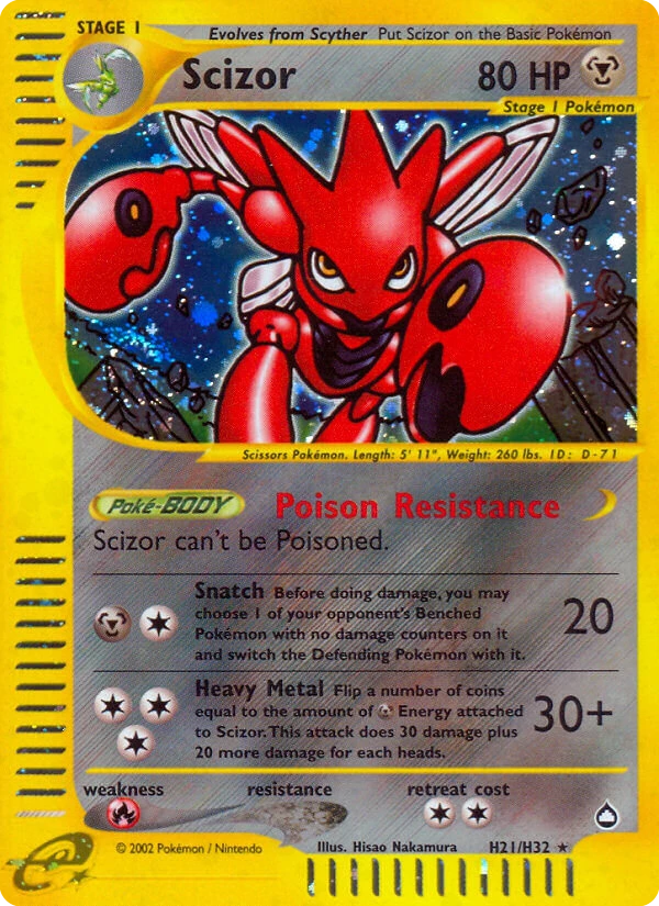 Scizor Pokémon card