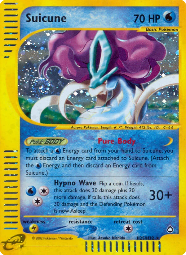 Suicune Pokémon card