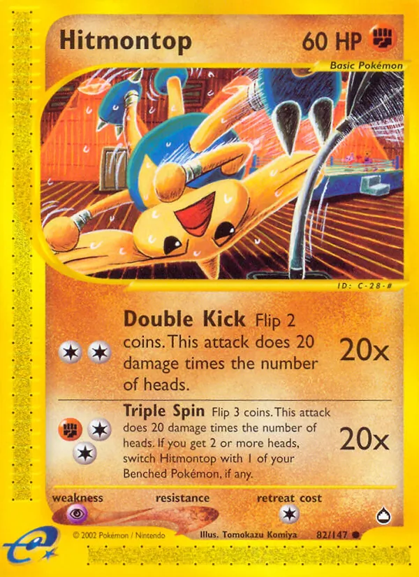 Hitmontop Pokémon card