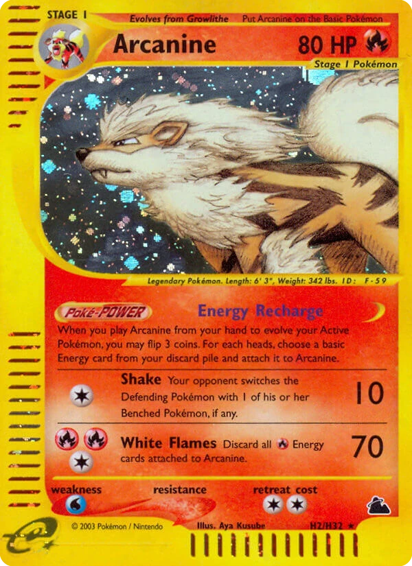 Arcanine Pokémon card