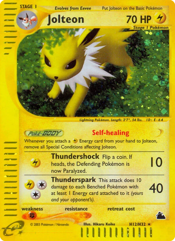 Jolteon Pokémon card