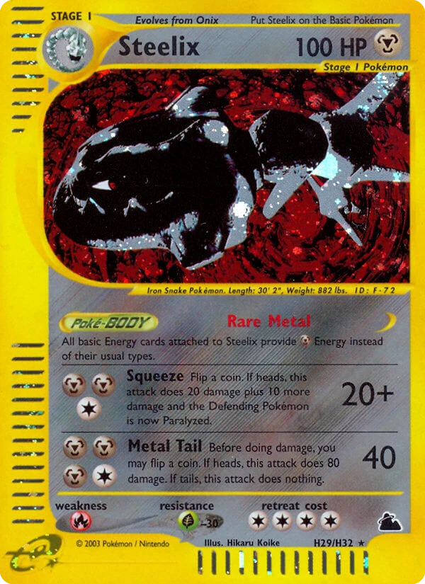 Steelix Pokémon card