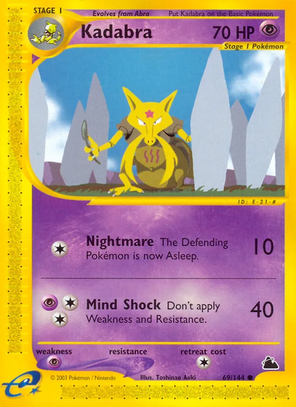 Kadabra Pokémon card