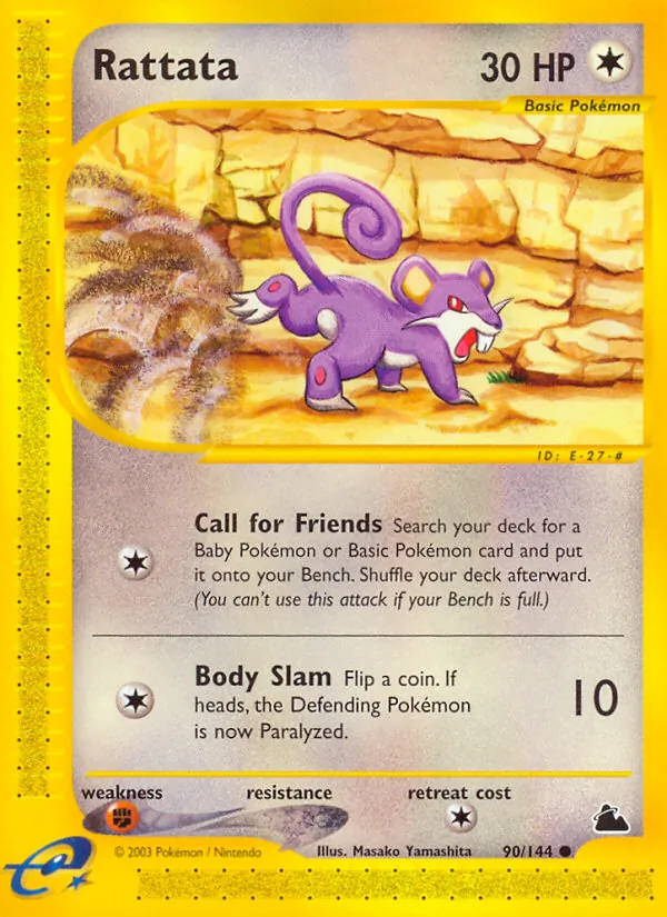 Rattata Pokémon card