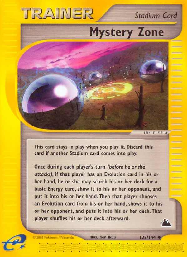 Mystery Zone card