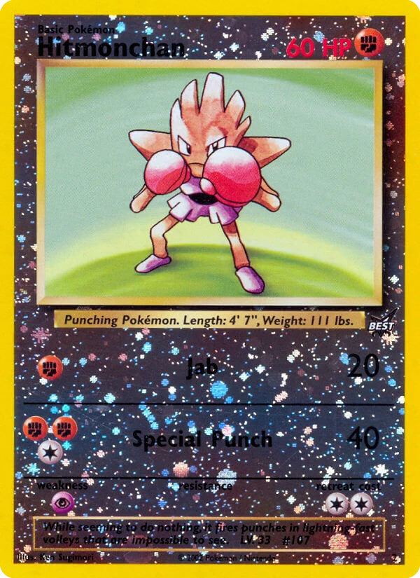 Hitmonchan Pokémon card