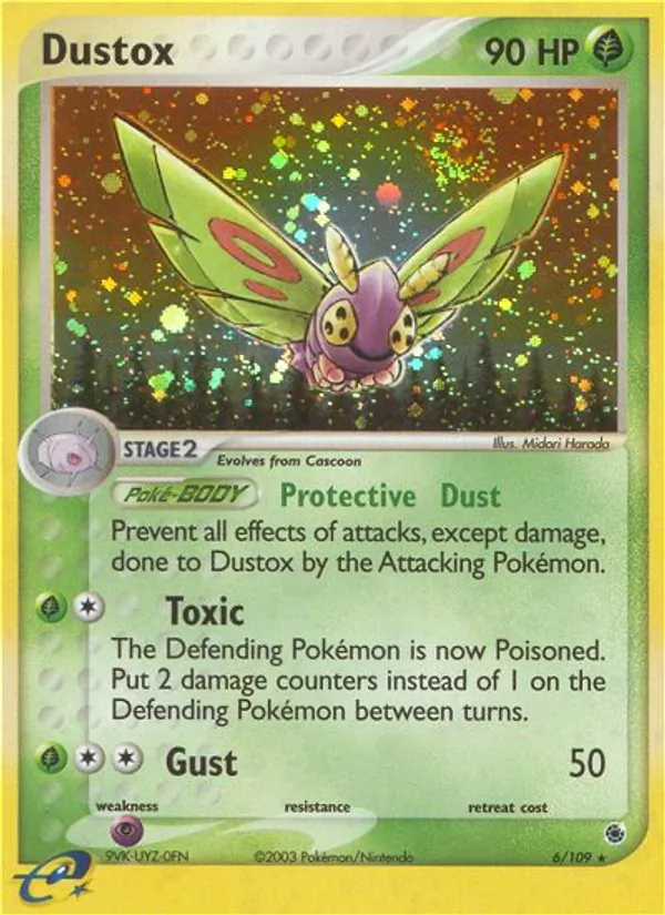 Dustox Pokémon card