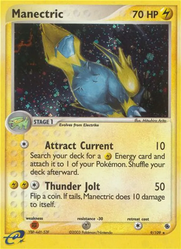 Manectric Pokémon card