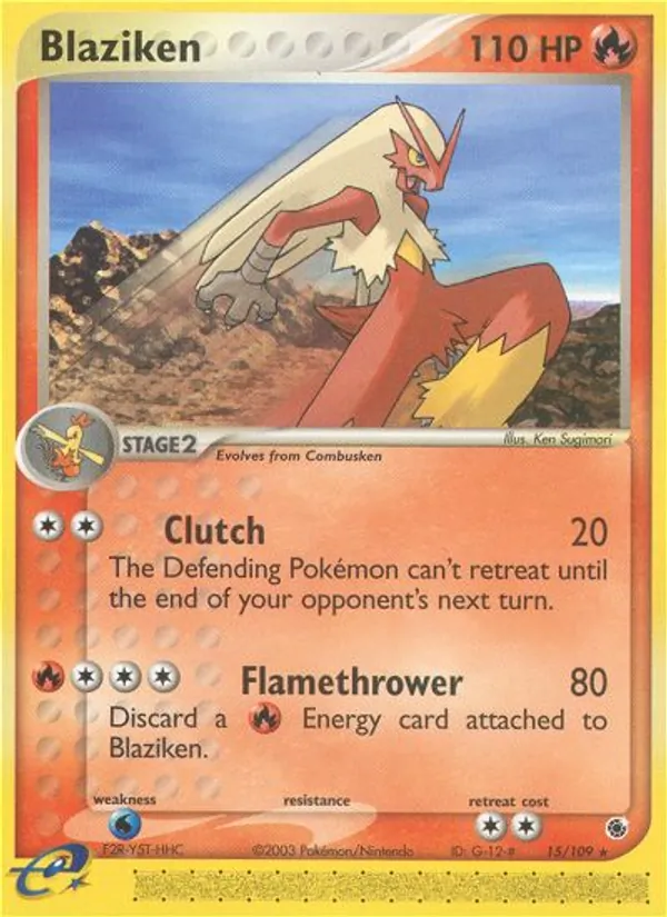 Blaziken Pokémon card