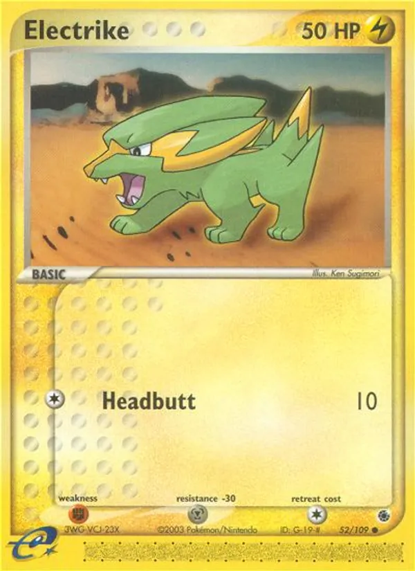 Electrike Pokémon card