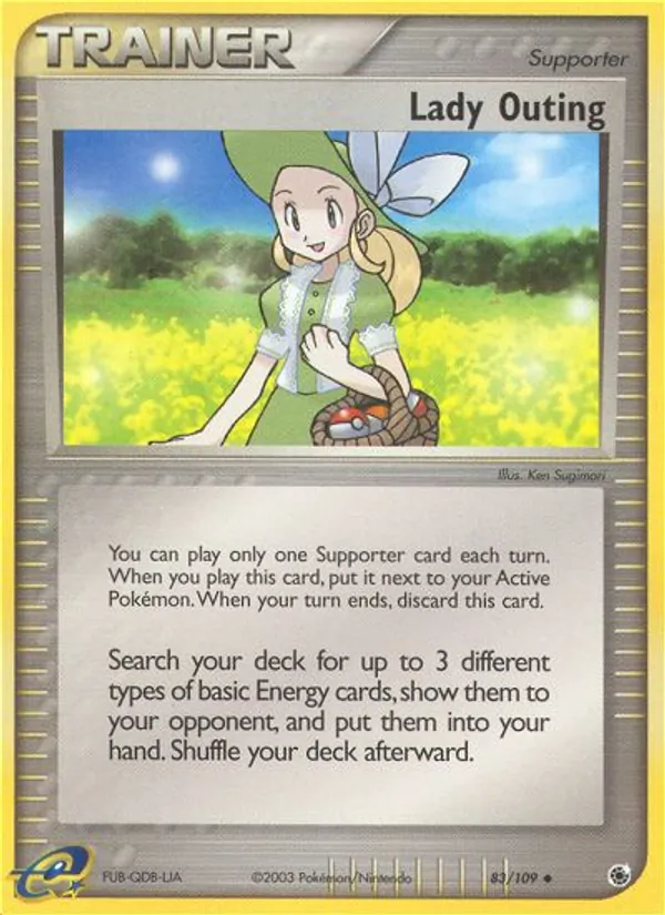 Lady Outing card