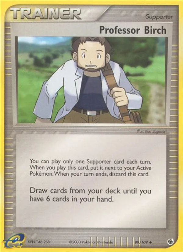 Professor Birch card