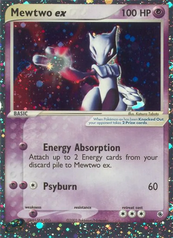 Mewtwo ex Pokémon card
