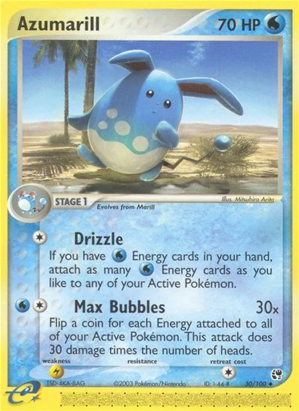 Azumarill Pokémon card