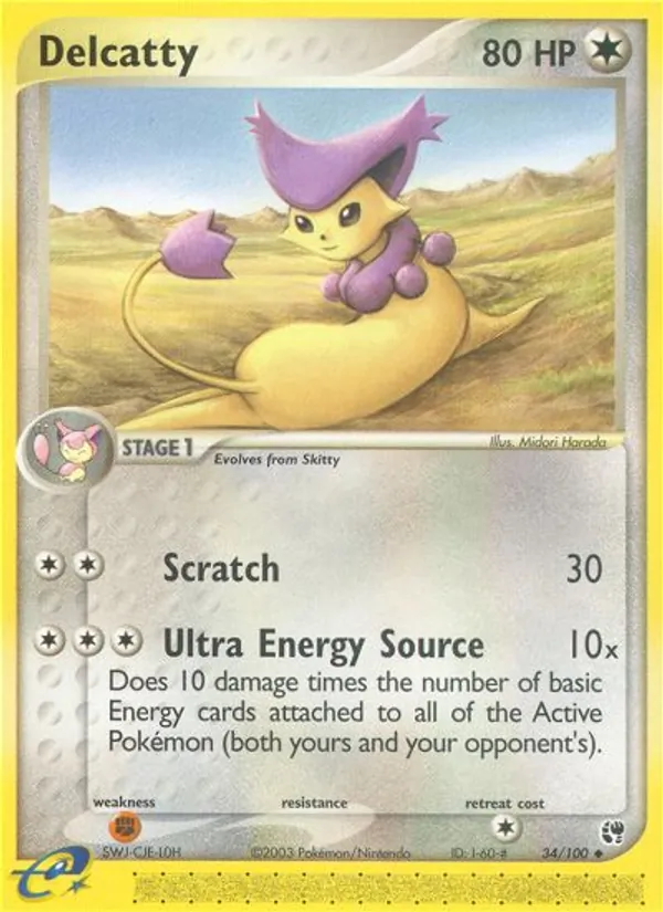 Delcatty Pokémon card