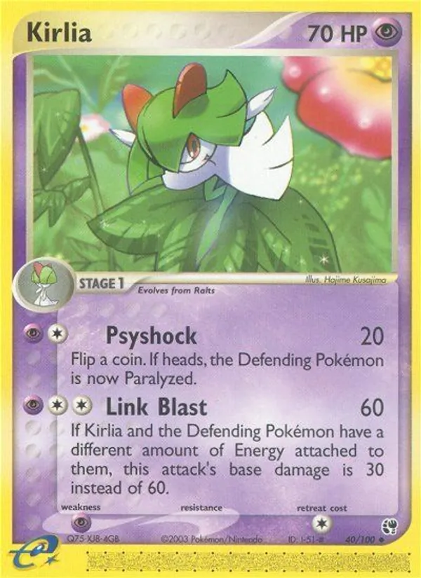 Kirlia Pokémon card