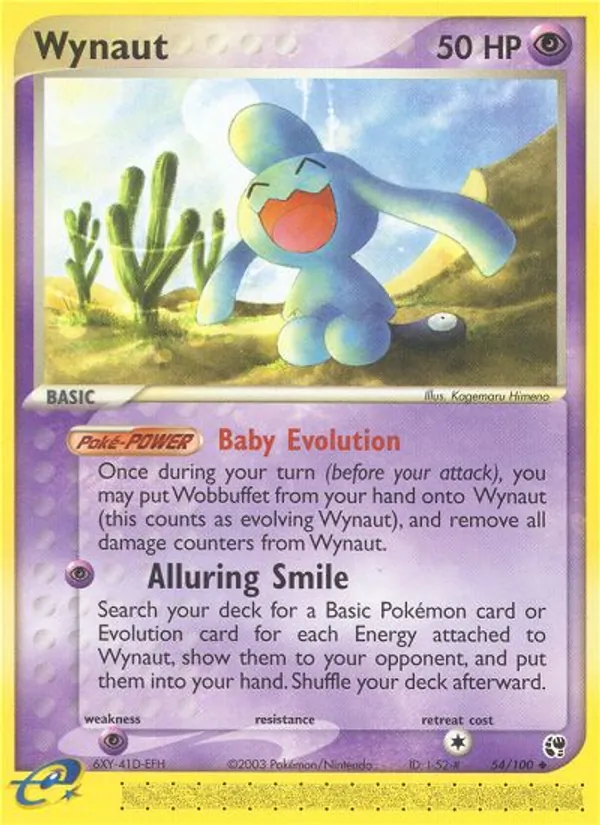 Wynaut Pokémon card