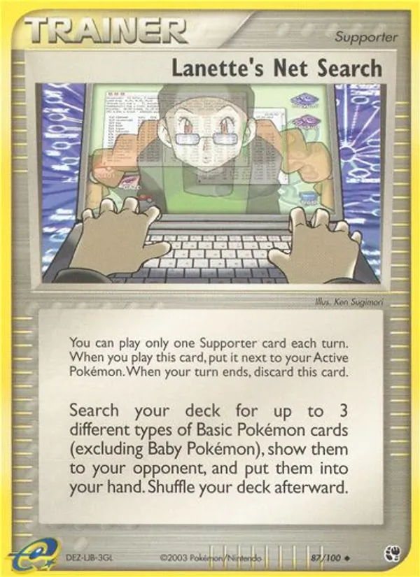 Lanette's Net Search card