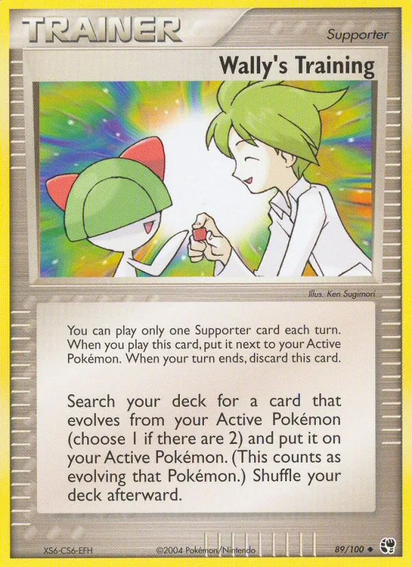 Wally's Training card