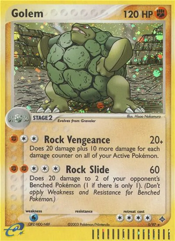 Golem Pokémon card