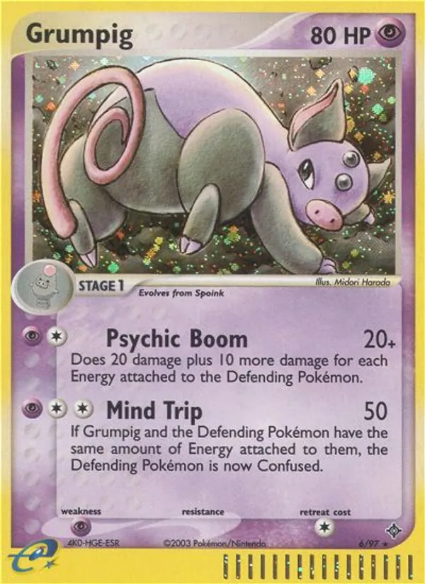 Grumpig Pokémon card