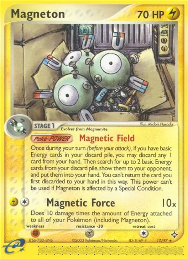 Magneton Pokémon card