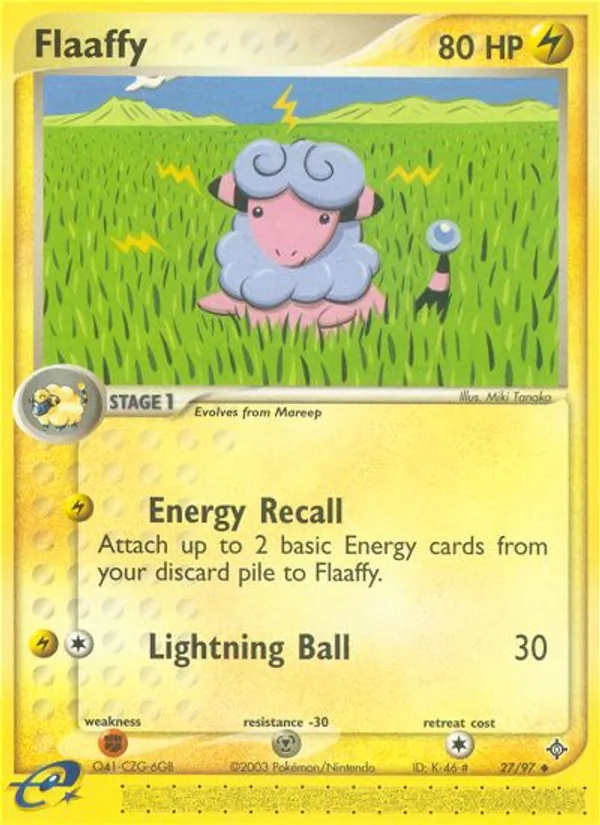 Flaaffy Pokémon card