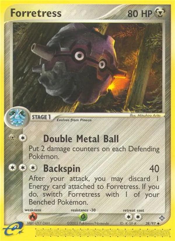 Forretress Pokémon card