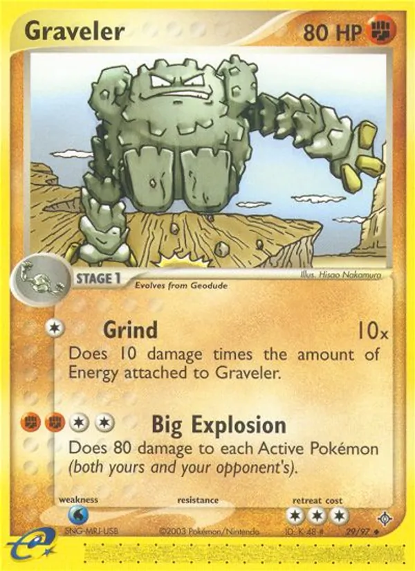 Graveler Pokémon card
