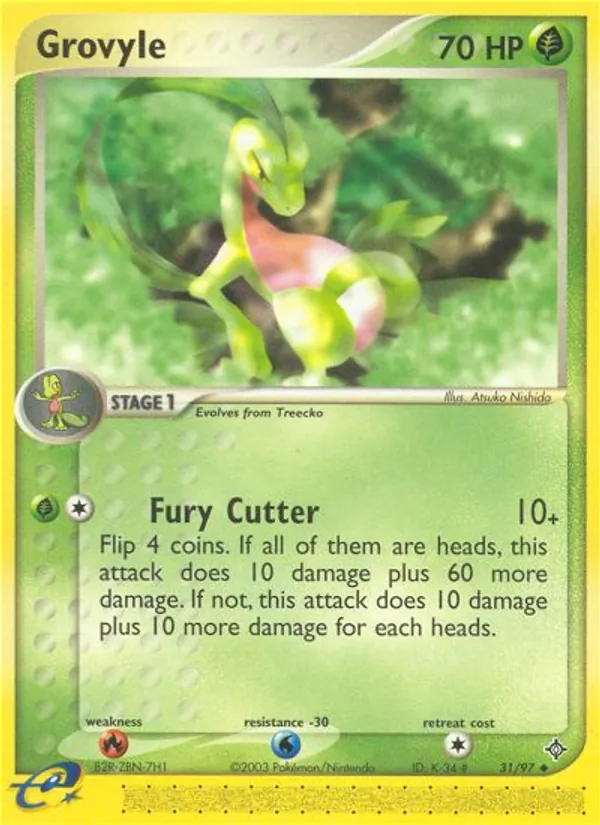 Grovyle Pokémon card