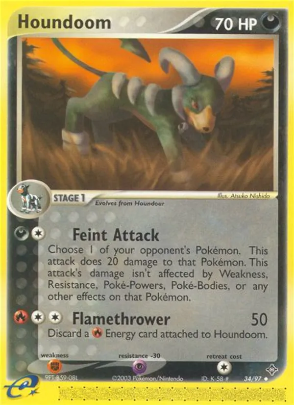 Houndoom Pokémon card