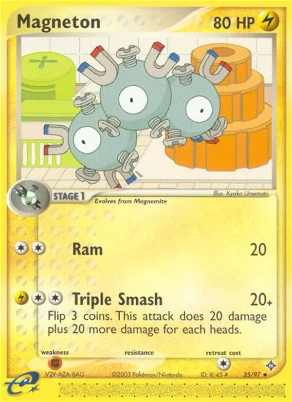 Magneton Pokémon card